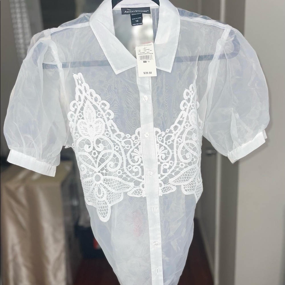ASHLEY STEWART, WHITE , Women Size 12